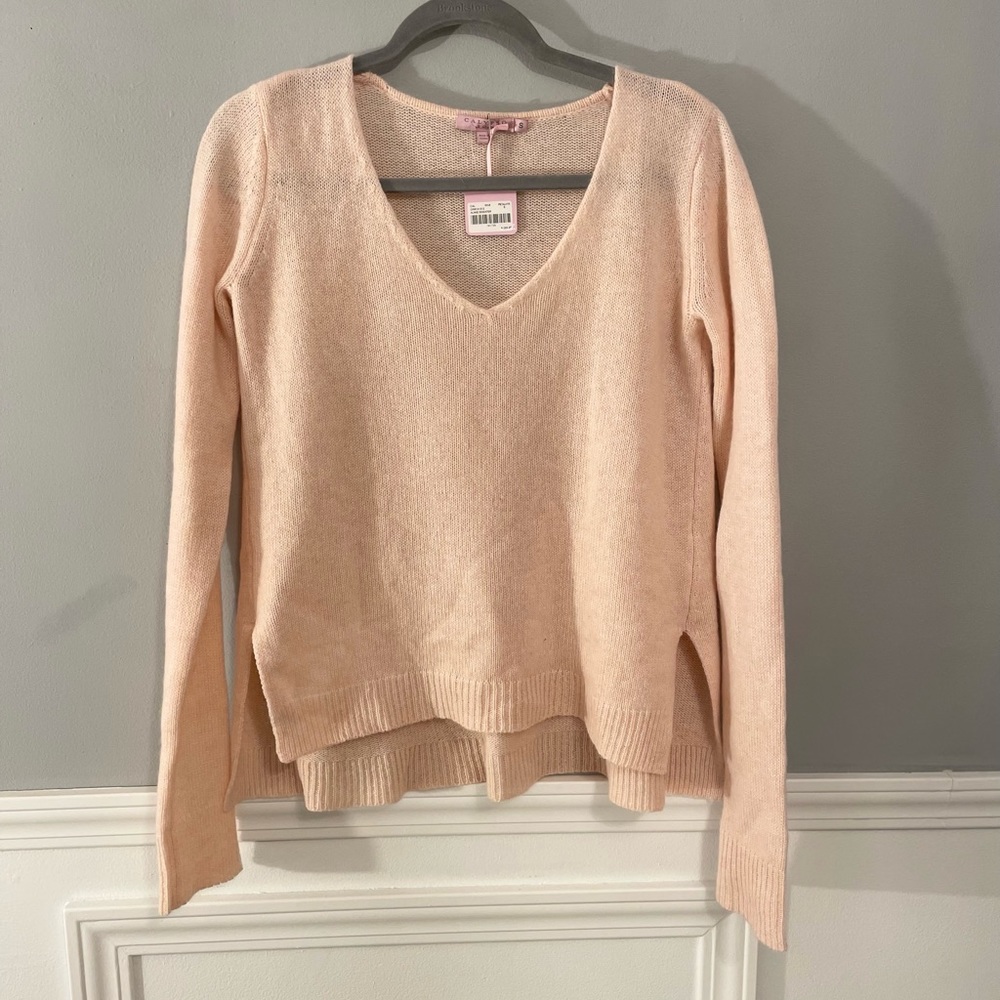 Baby Pink/ Peach/ Blush 100% Cashmere Calypso St. Barth Sweater S